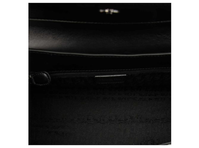 Autre Marque Borsa Saddle Dior con patta in vernice nera Nero - vista 4