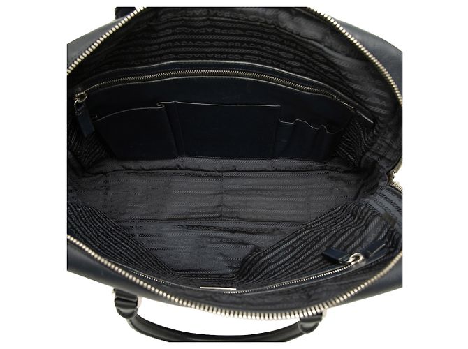Borsa Business Prada in Saffiano Nero - vista 4