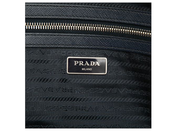 Borsa Business Prada in Saffiano Nero - vista 5