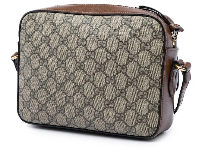 Gucci Beige Small GG Supreme Horsebit 1955 Crossbody - vista 2
