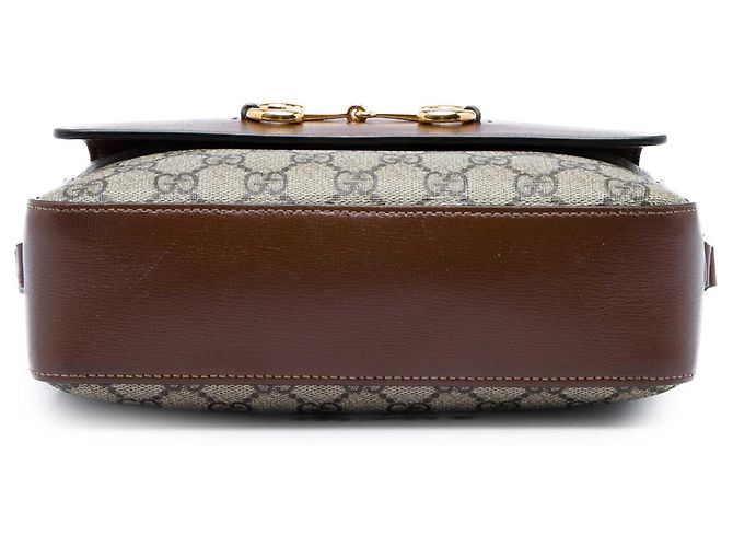 Gucci Beige Small GG Supreme Horsebit 1955 Crossbody - vista 3