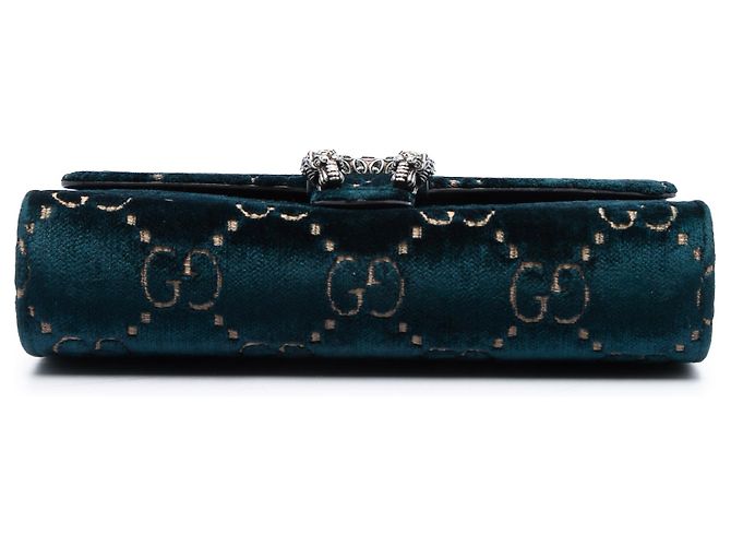 Portafoglio con catena Dionysus in velluto blu GG di Gucci Blu navy - vista 3