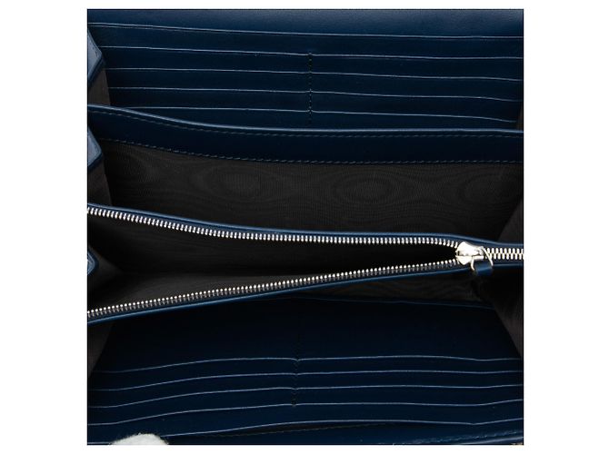 Portafoglio con catena Dionysus in velluto blu GG di Gucci Blu navy - vista 4