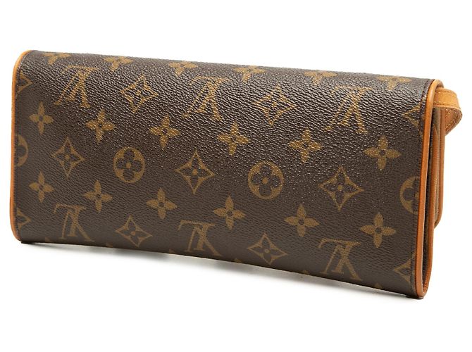 Louis Vuitton Brown Monogram Pochette Twin GM Marrom - vista 2