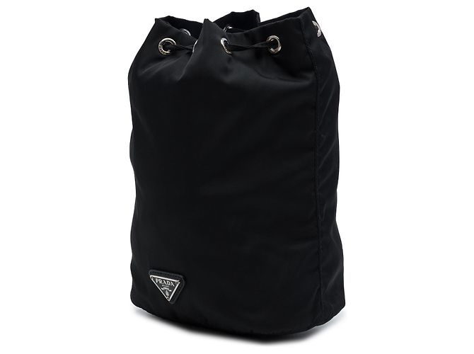 Bolso de cordón Prada Black Universal Studios Tessuto Frankenstein Heart Negro - vista 2
