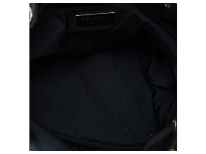 Bolso de cordón Prada Black Universal Studios Tessuto Frankenstein Heart Negro - vista 4