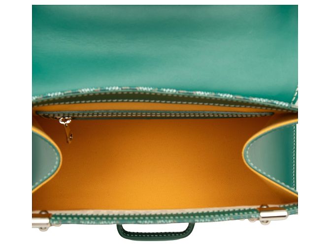 Goyard Green Goyardine Saigon Structured PM Verde - vista 4