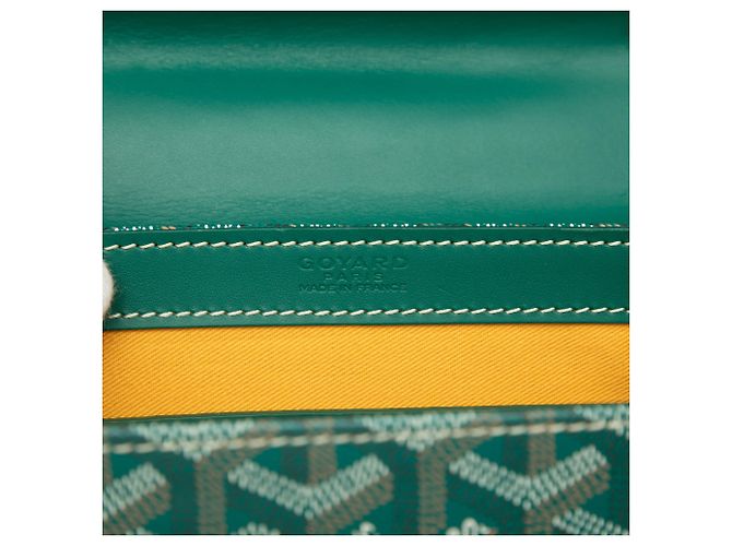 Goyard Green Goyardine Saigon Structured PM Verde - vista 5