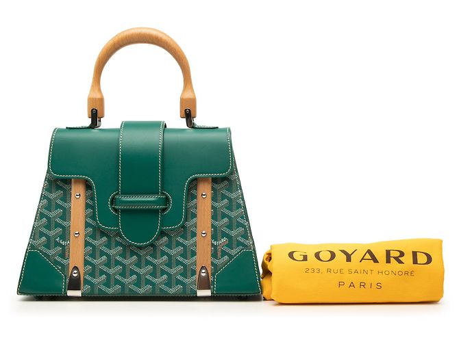 Goyard Green Goyardine Saigon Structured PM Verde - vista 7