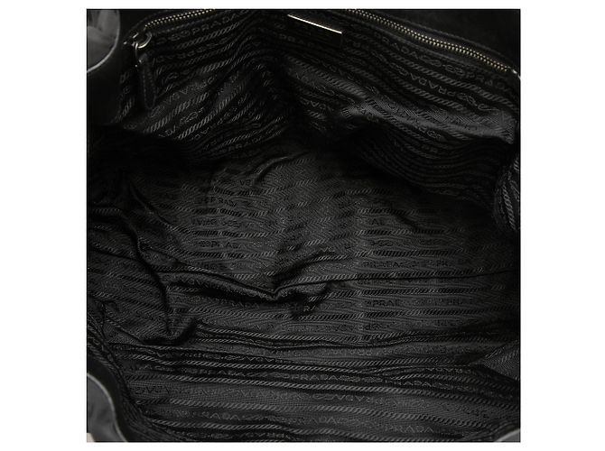 Bolso Satchel Prada de Tessuto Gaufre Negro - vista 4