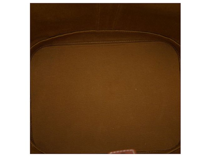 Céline Bolso bucket Celine Medium Triomphe de lona revestida marrón Castaño Marrón oscuro - vista 4