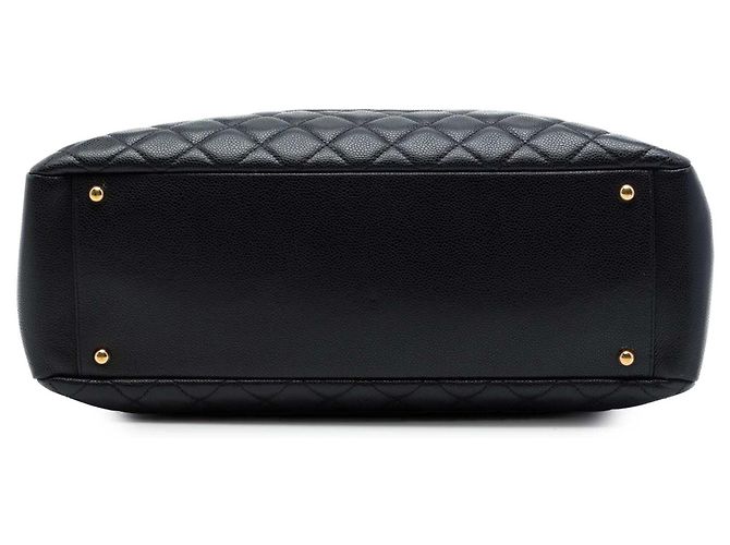 Chanel Black Caviar Grand Shopping Tote XL Nero - vista 3