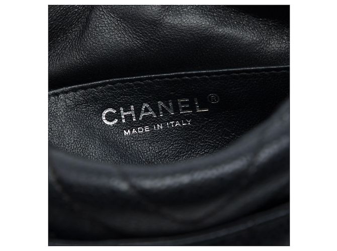 Borsa Camera Chanel Black CC Chevron Caviar Nero - vista 5