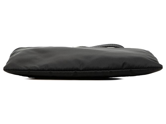Clutch de pulso Prada em Tessuto preto - vista 3