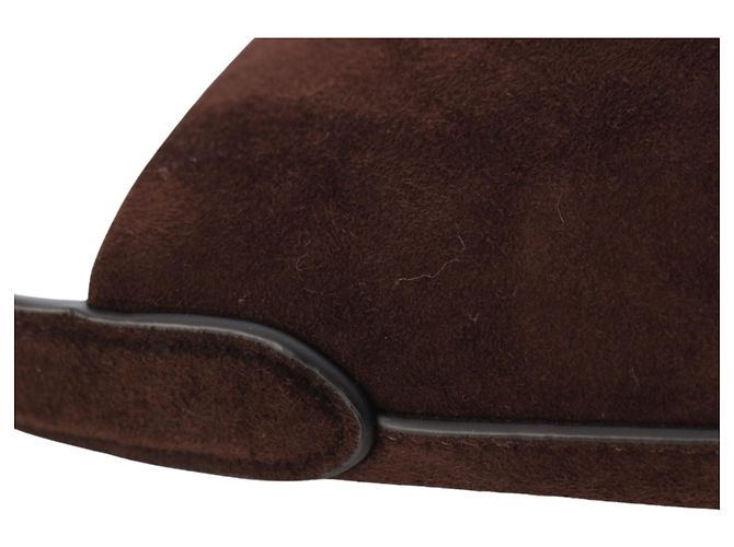 The Row Tote Bag NS Park in camoscio marrone Medium Suede Edge Marrone scuro - vista 10
