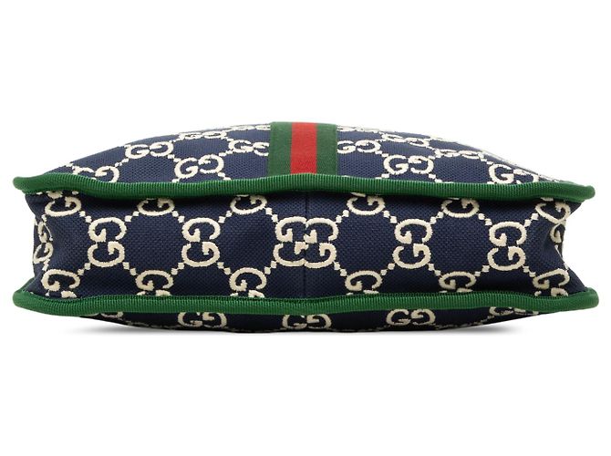 Gucci GG Nylon Web Tote für Kinder in Blau Marineblau - Ansicht 3