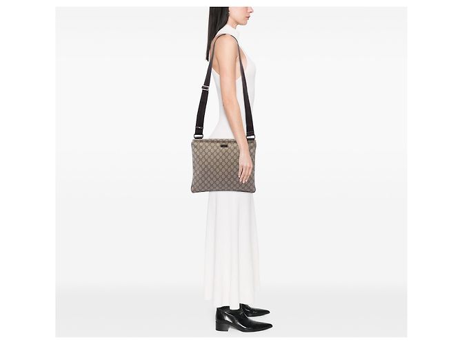 Borsa a tracolla Gucci Beige GG Supreme - vista 6
