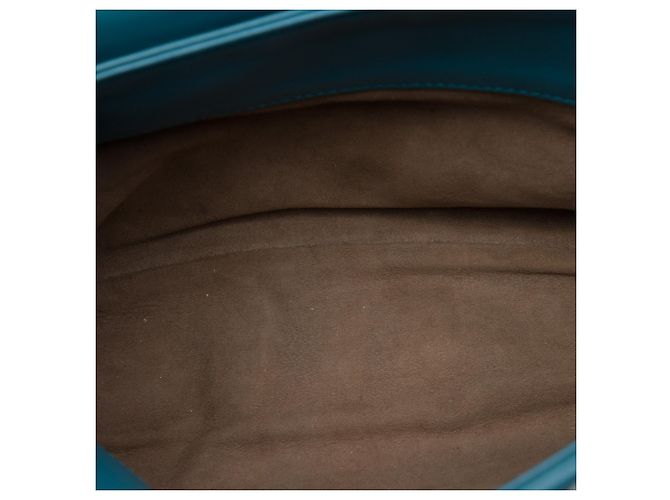 Borsa a tracolla Olimpia Small in Nappa Intrecciato blu Bottega Veneta - vista 4