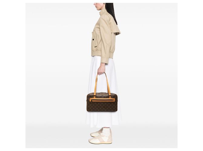 Louis Vuitton Brown Monogram Cite GM Marrone - vista 6