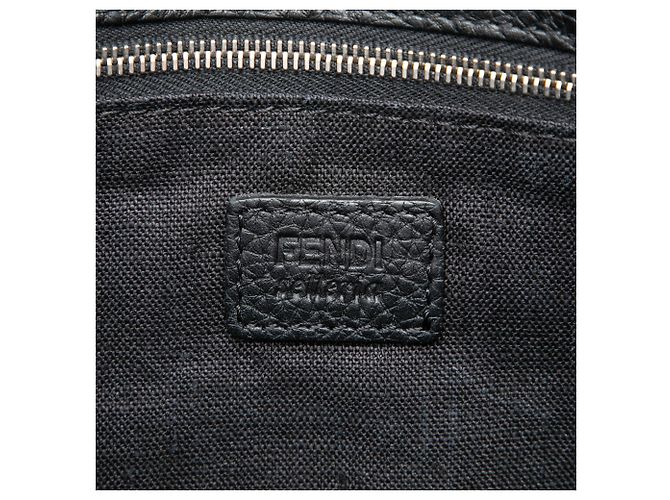 Clutch Selleria Fendi in pelle nera Nero - vista 5