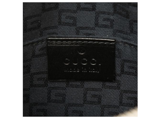 Borsa Gucci Reins in tela nera Nero - vista 5