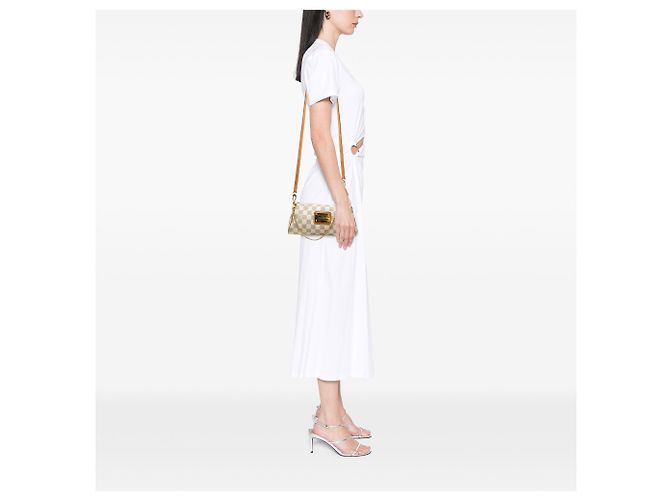 Louis Vuitton White Damier Azur Eva Branco - vista 7