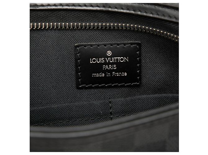 Louis Vuitton Black Damier Graphite Thomas Nero - vista 5