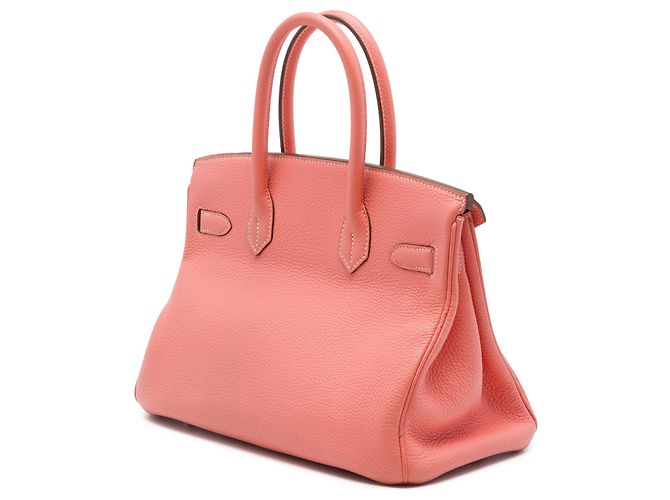 Hermès Orange Clemence Birkin Retourne 30 Arancione Pesca - vista 2