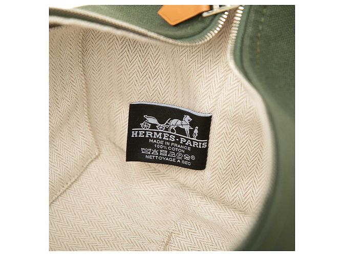 Estojo Hermès Green Small Toile Bride A Brac Verde Verde escuro - vista 5