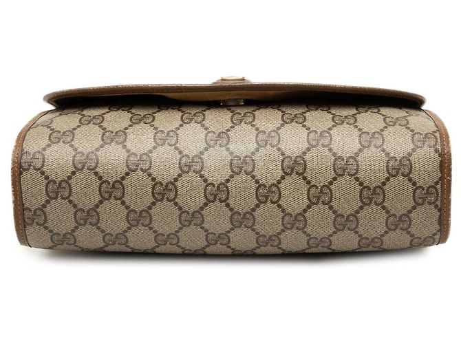 Gucci Beige GG Supreme Web Clutch - Ansicht 3