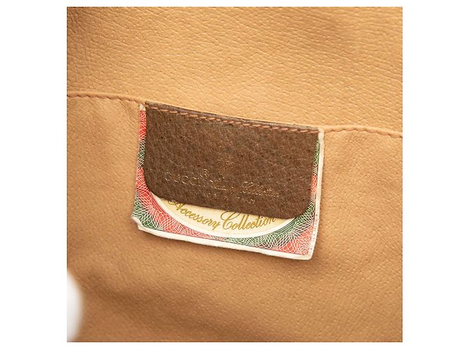 Gucci Beige GG Supreme Web Clutch - Ansicht 5