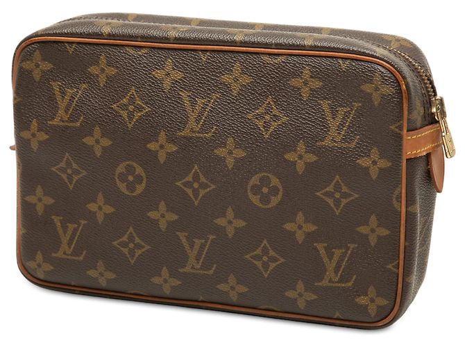 Louis Vuitton Brown Monogram Compiegne 23 Marrone - vista 2