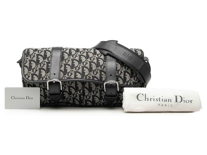 Autre Marque Borsa a tracolla con patta Diorissimo Trotter Canvas Blu Dior Blu navy - vista 9
