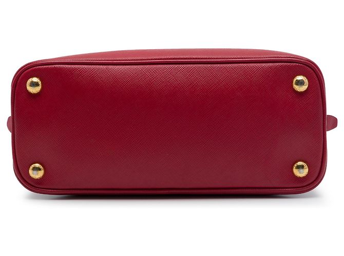 Borsa Prada Red Small Saffiano Lux Promenade Satchel Rosso - vista 3