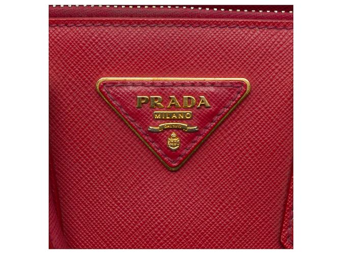 Borsa Prada Red Small Saffiano Lux Promenade Satchel Rosso - vista 5