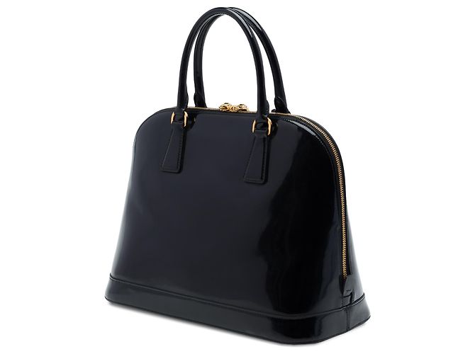 Prada Promenade Satchel aus Spazzolato-Leder in Schwarz, Medium - Ansicht 2