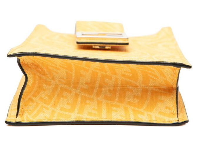 Bolsa de ombro Fendi FF Vertigo Amarelo - vista 3