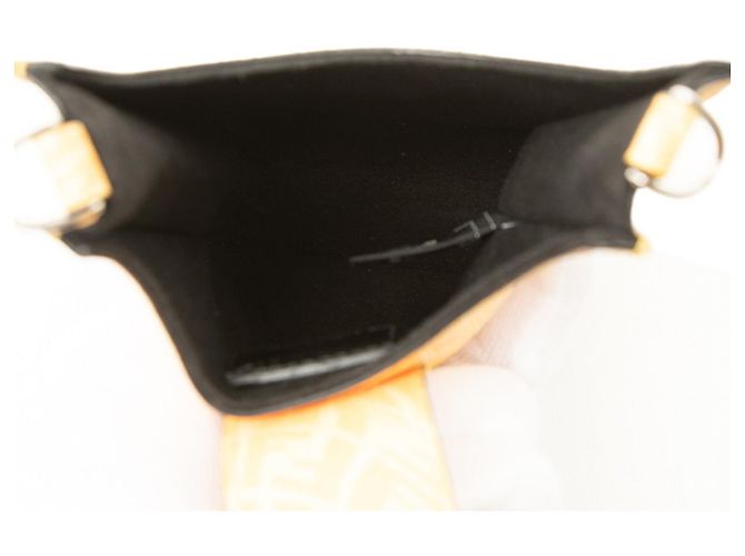 Bolsa de ombro Fendi FF Vertigo Amarelo - vista 4
