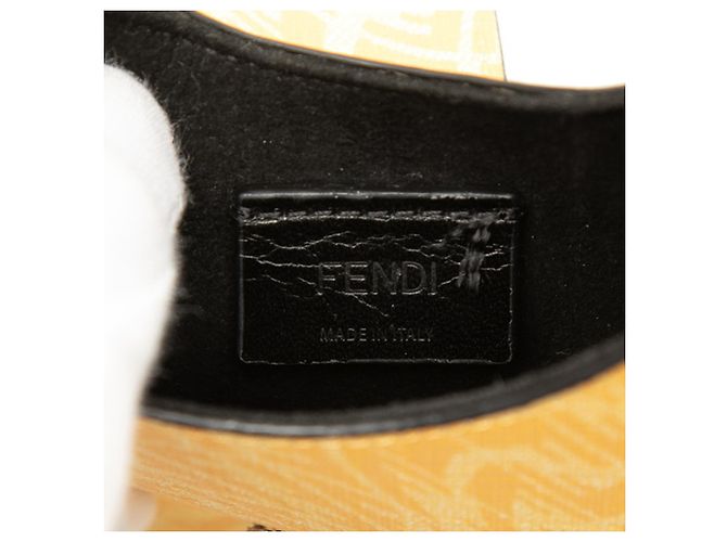 Bolsa de ombro Fendi FF Vertigo Amarelo - vista 5