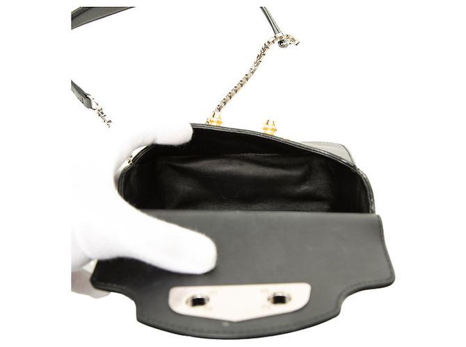 Borsa a tracolla Balenciaga Neoclassic Chain Mini Nero - vista 4