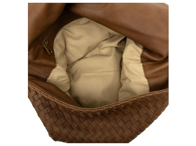 Borsa a tracolla Bottega Veneta in pelle marrone - vista 4
