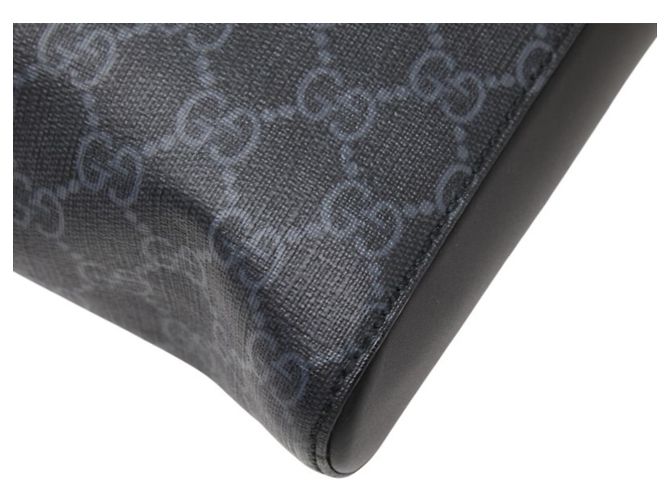 Borsa a tracolla Gucci Courier GG Supreme in grigio Marrone - vista 4