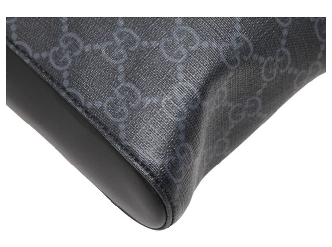 Borsa a tracolla Gucci Courier GG Supreme in grigio Marrone - vista 7