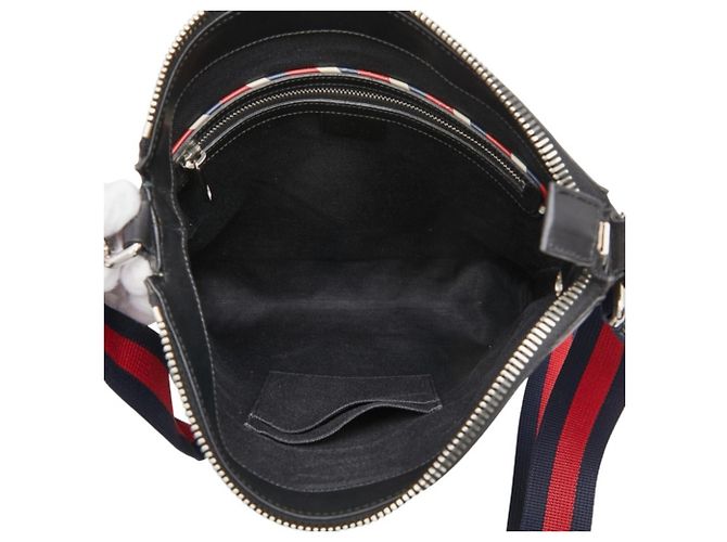 Borsa a tracolla Gucci Courier GG Supreme in grigio Marrone - vista 8