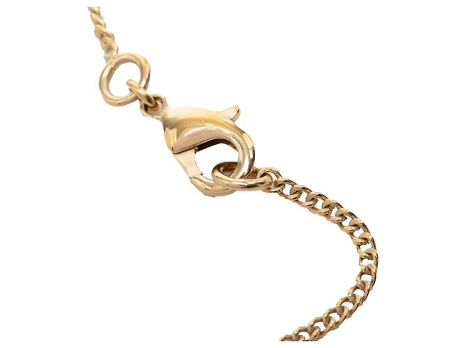 Colar Chanel Camellia Coco Mark Preto Dourado - vista 4