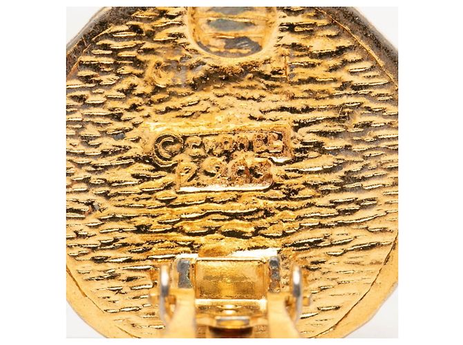 Chanel Coco Mark Archer vergoldete Clip-Ohrringe Golden - Ansicht 3