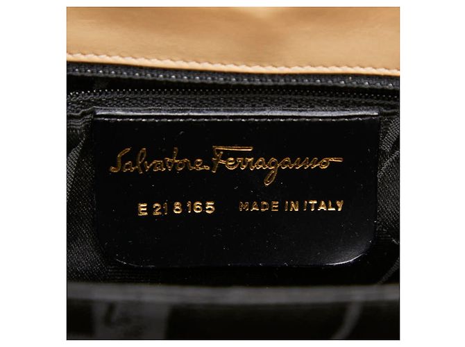 Borsa Salvatore Ferragamo Gancini One-Shoulder Beige - vista 10
