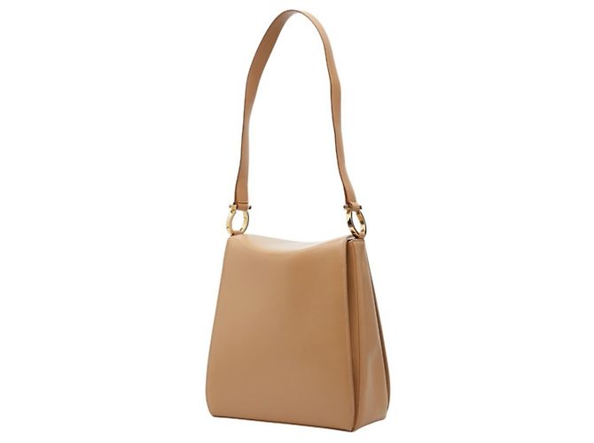 Borsa Salvatore Ferragamo Gancini One-Shoulder Beige - vista 2