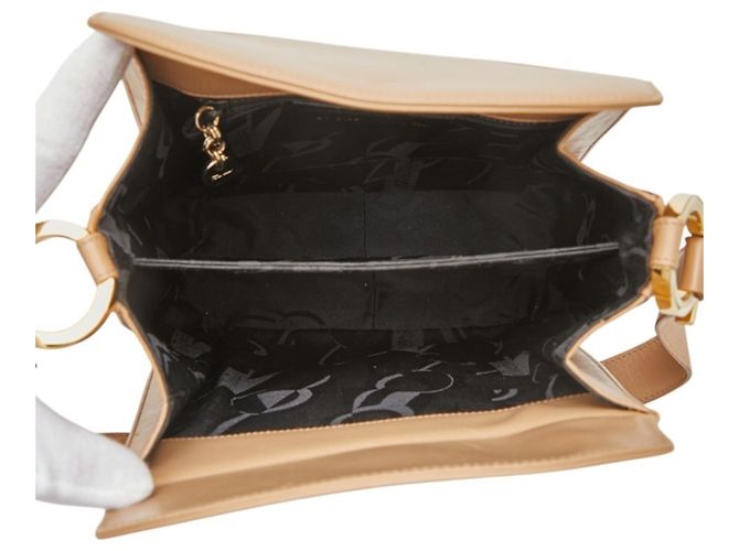 Borsa Salvatore Ferragamo Gancini One-Shoulder Beige - vista 8