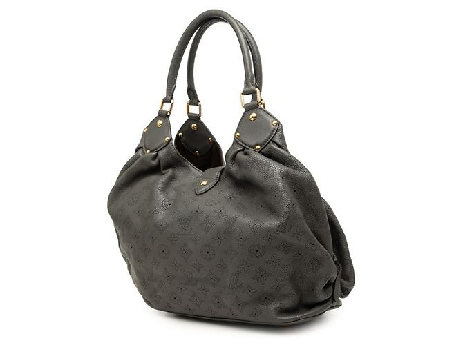 Louis Vuitton Monogram Mahina L Handbag Brown Dark grey - view 2